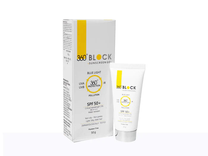360 Block Sunscreen Gel SPF 50 PA 50Gm