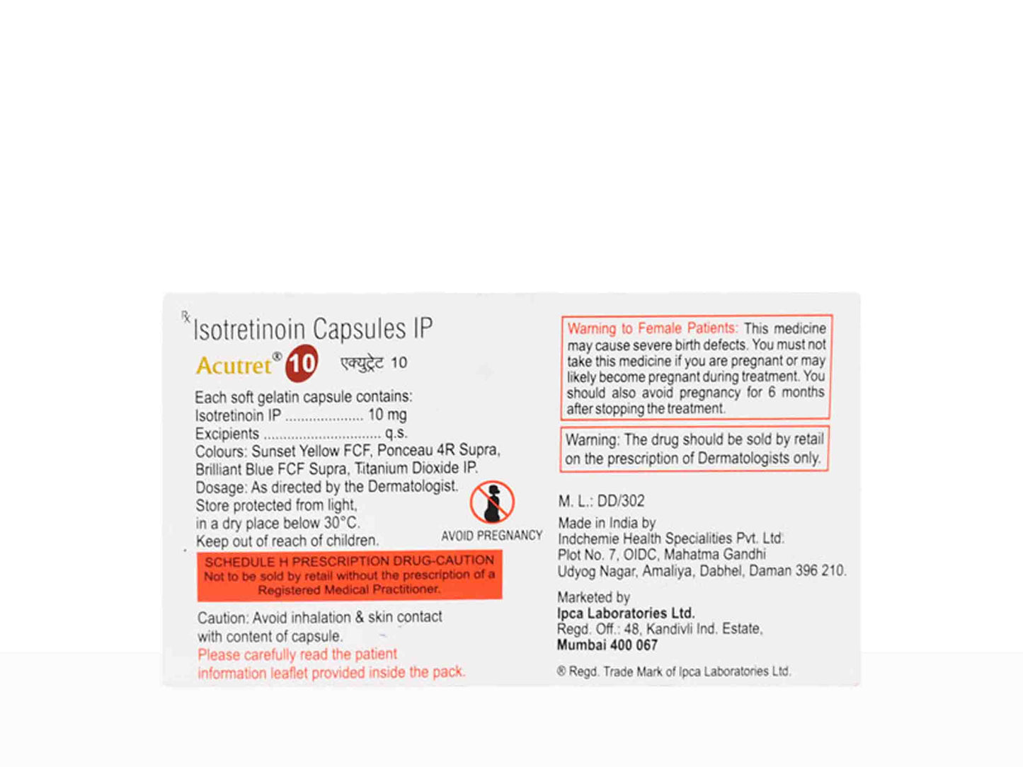 Ipca Acutret 10 Capsule