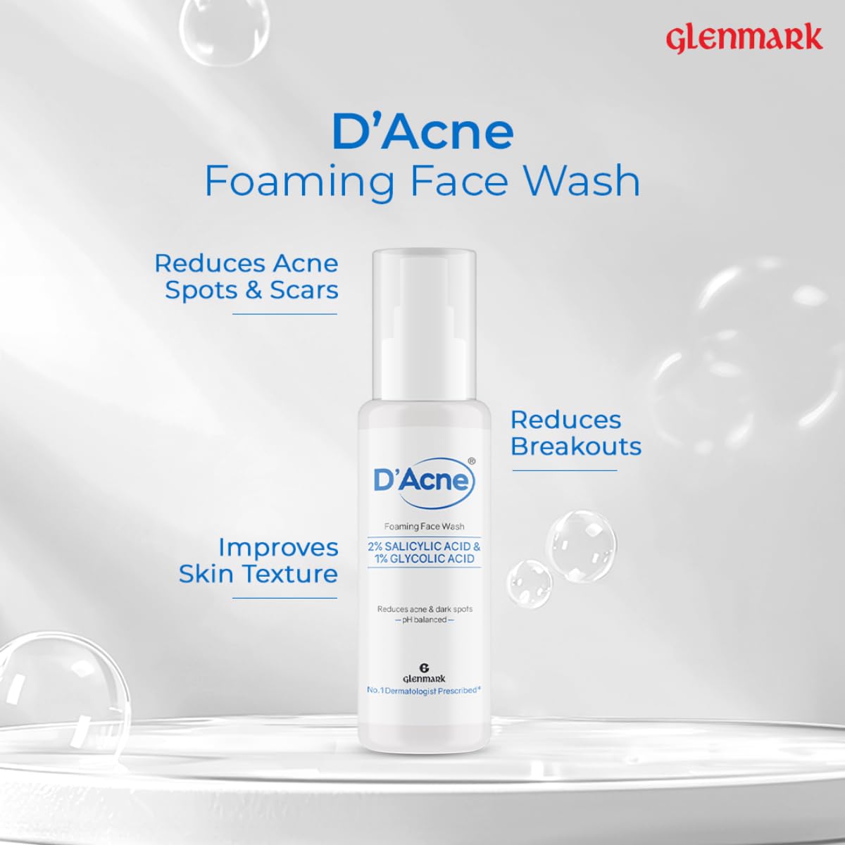 D Acne Foaming Face Wash 60Ml