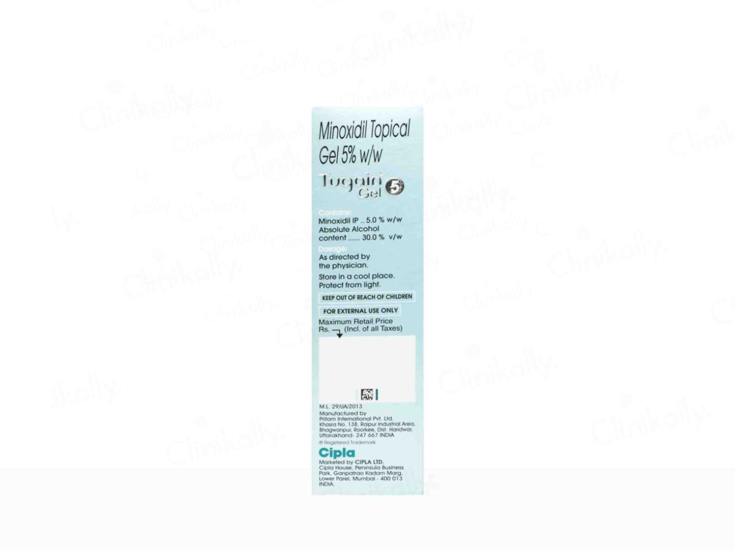 Tugain 5% Topical Gel 60Gm
