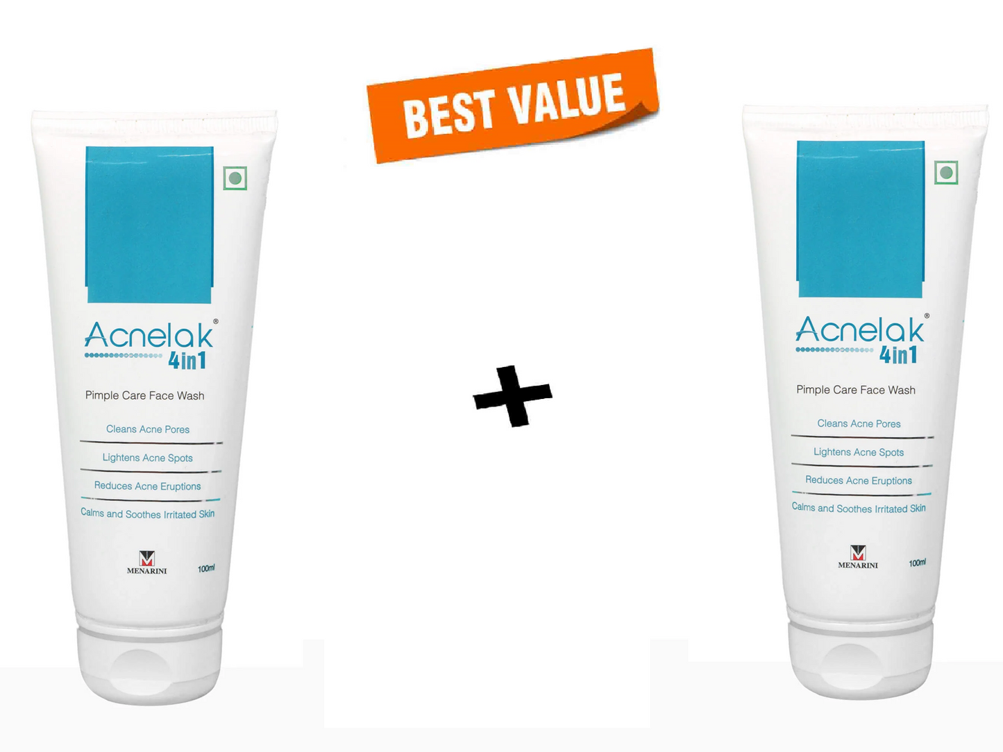 Menarini Acnelak 4 in 1 Pimple Care Face Wash 2 x 100 ml