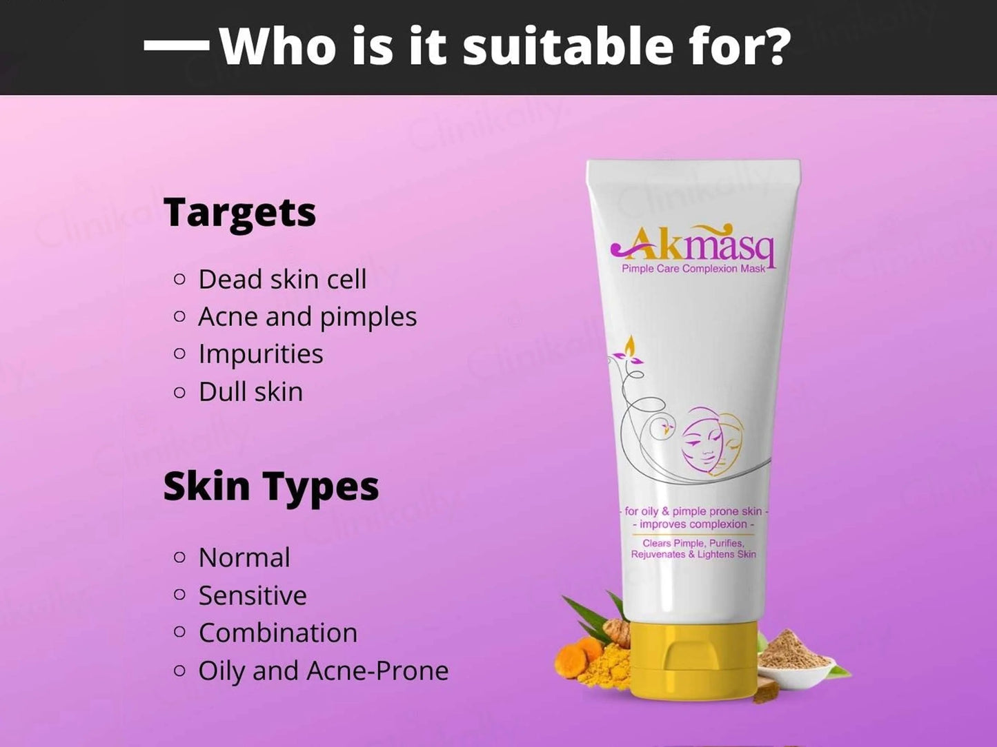 Akmasq Pimple Care Complexion Mask 75Gm (Pack Of 2)
