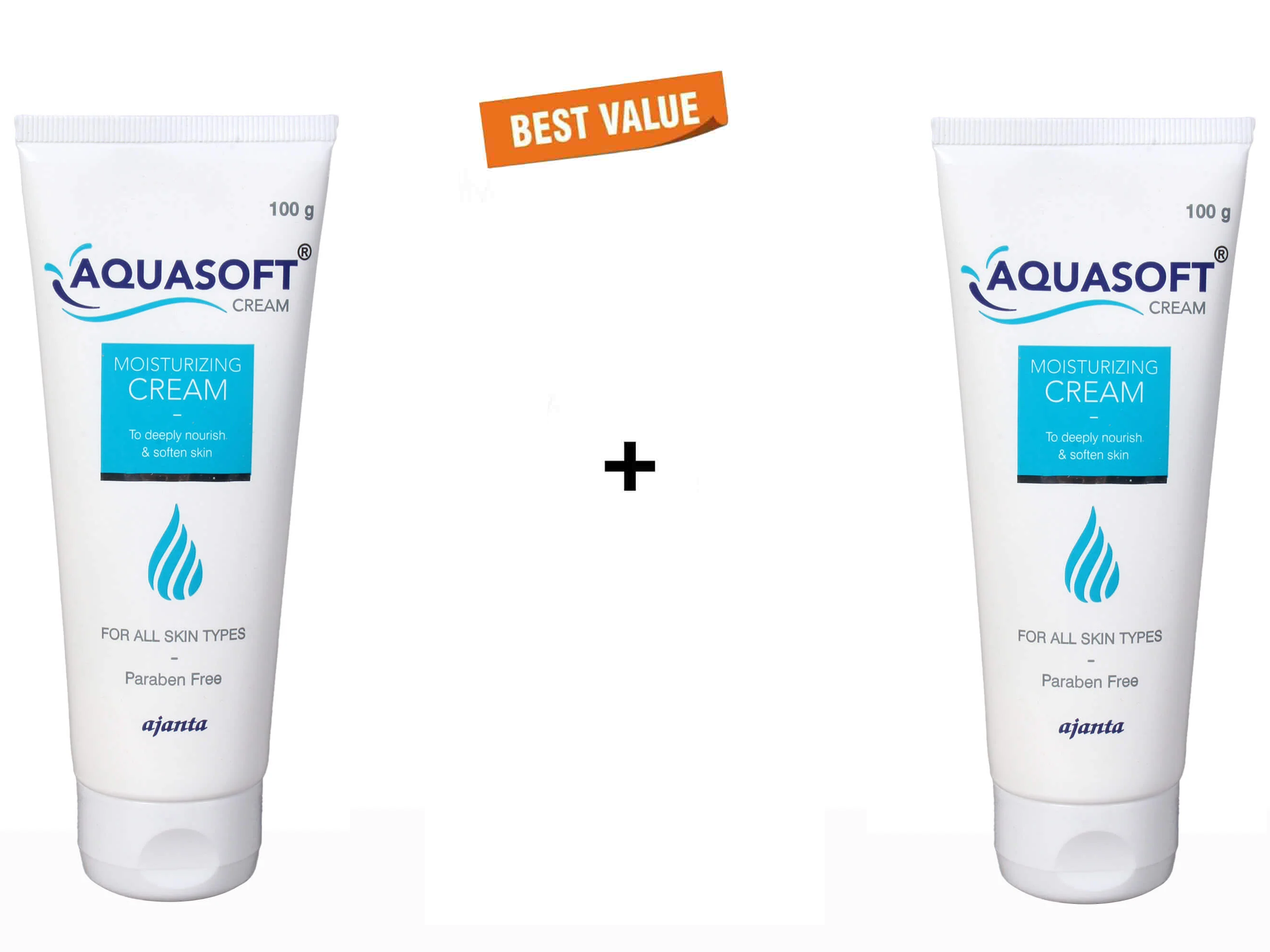 Aquasoft Moisturizing Cream 100Gm Pack 2 2 x 100 gm