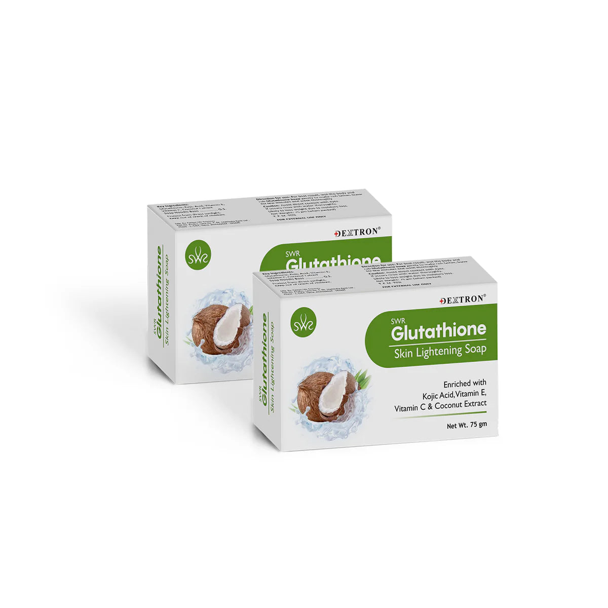Glutathione Skin Lightening Soap Coconut 75Gm Pack Of 2