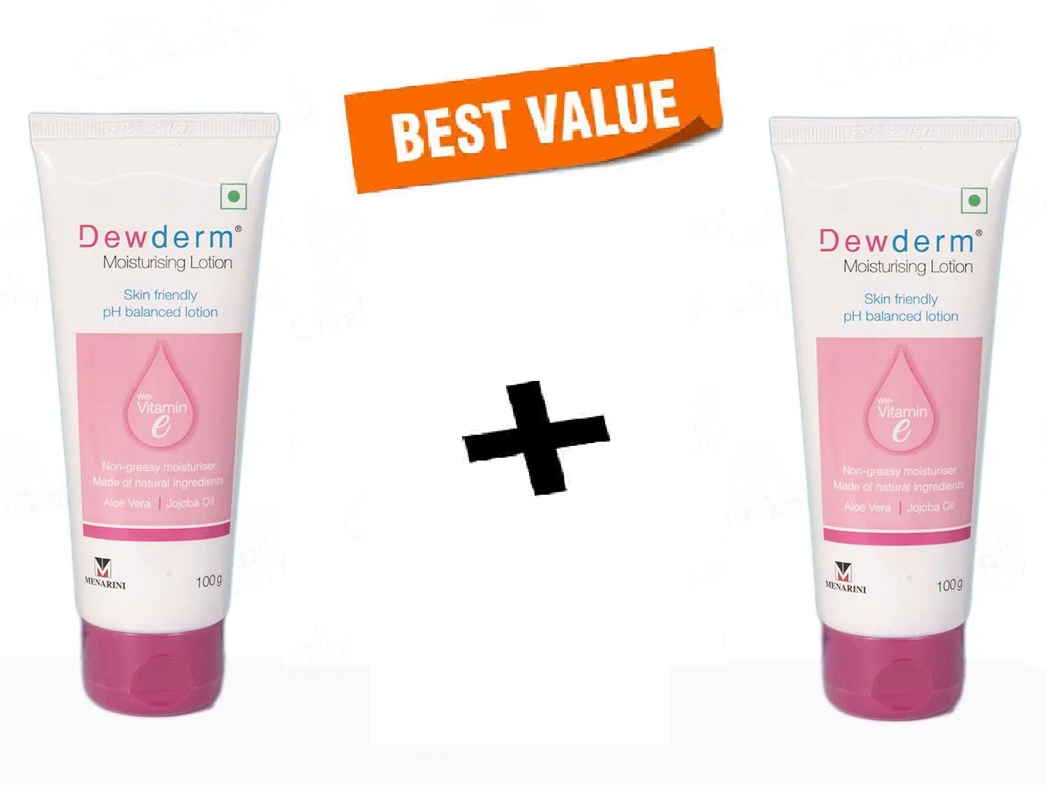 Menarini Dewderm Moisturising Lotion 2 x 100 gm