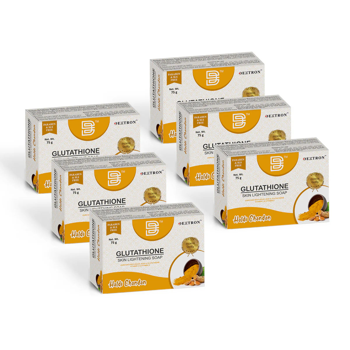 Glutathione Skin Lightening Soap Haldi Chandan 75gm