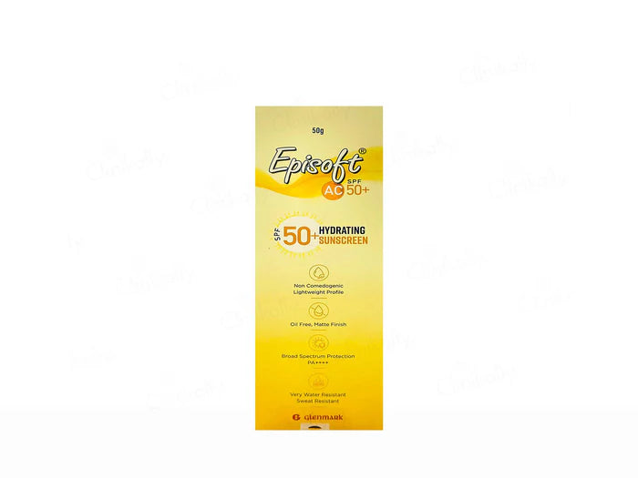 Episoft AC Hydrating Sunscreen SPF 50 PA++++ 50Gm