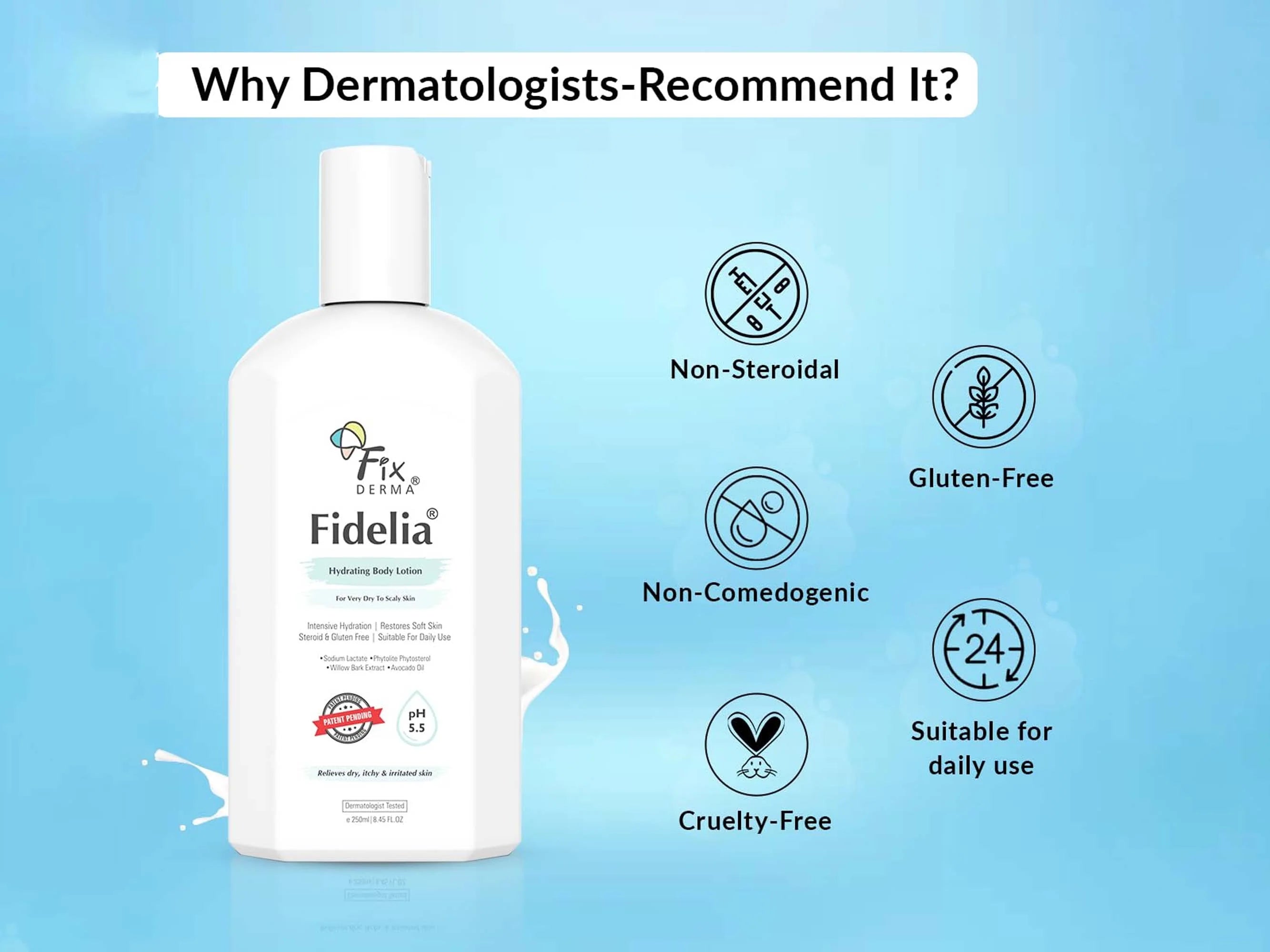 Fixderma Fidelia Hydrating Body Lotion 250Ml