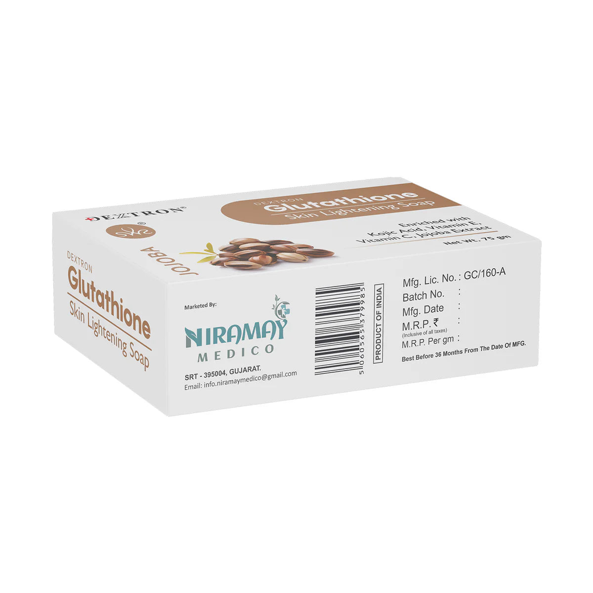 Glutathione Skin Lightening Soap Jojoba 75gm