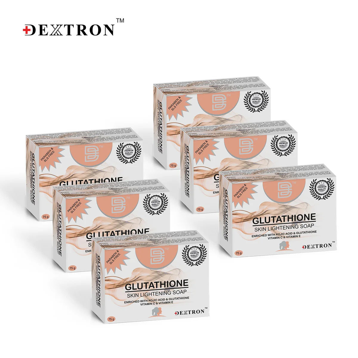 Glutathione Skin Whitening Soap 75Gm Pack Of 6
