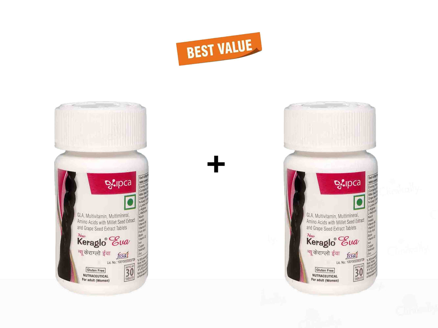 IPCA Keraglo Eva Tablet 2 x 30 Tablets