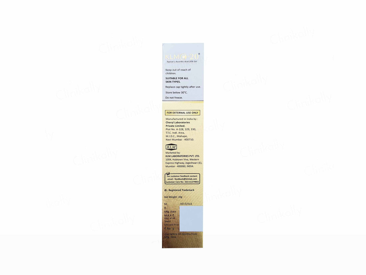 KLM C 20 Topical Gel 20Gm