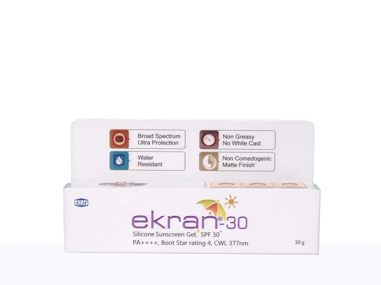 Ekran 30 Silicone Sunscreen Gel 30Gm SPF 30