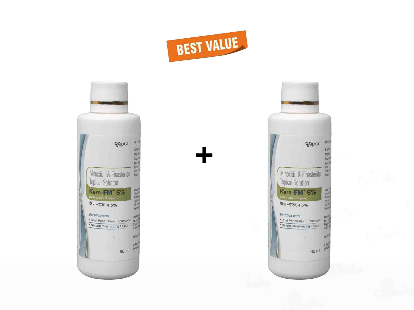IPCA Kera-FM 5% Topical Solution 2 x 60 ml