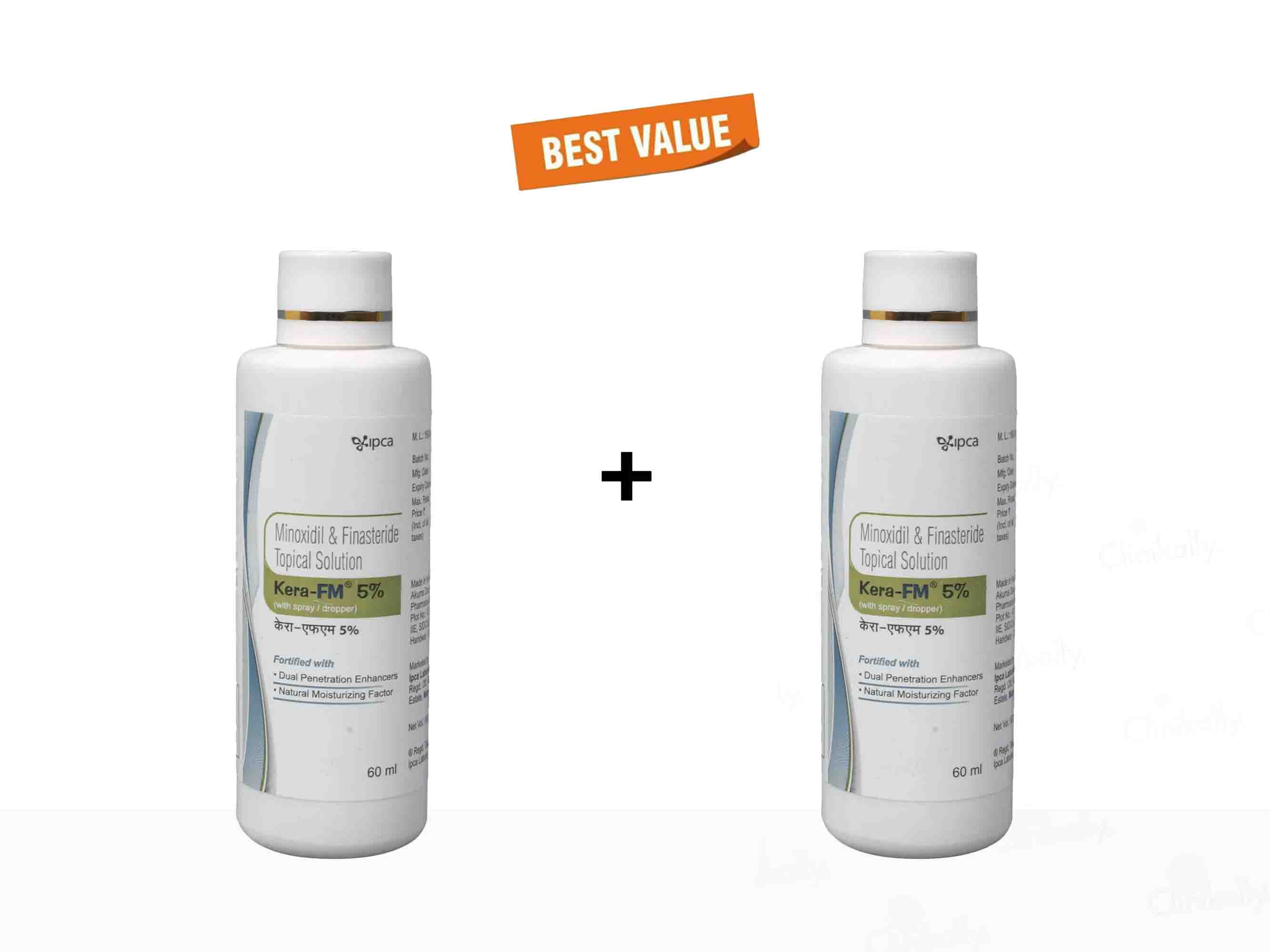 IPCA Kera-FM 5% Topical Solution 2 x 60 ml