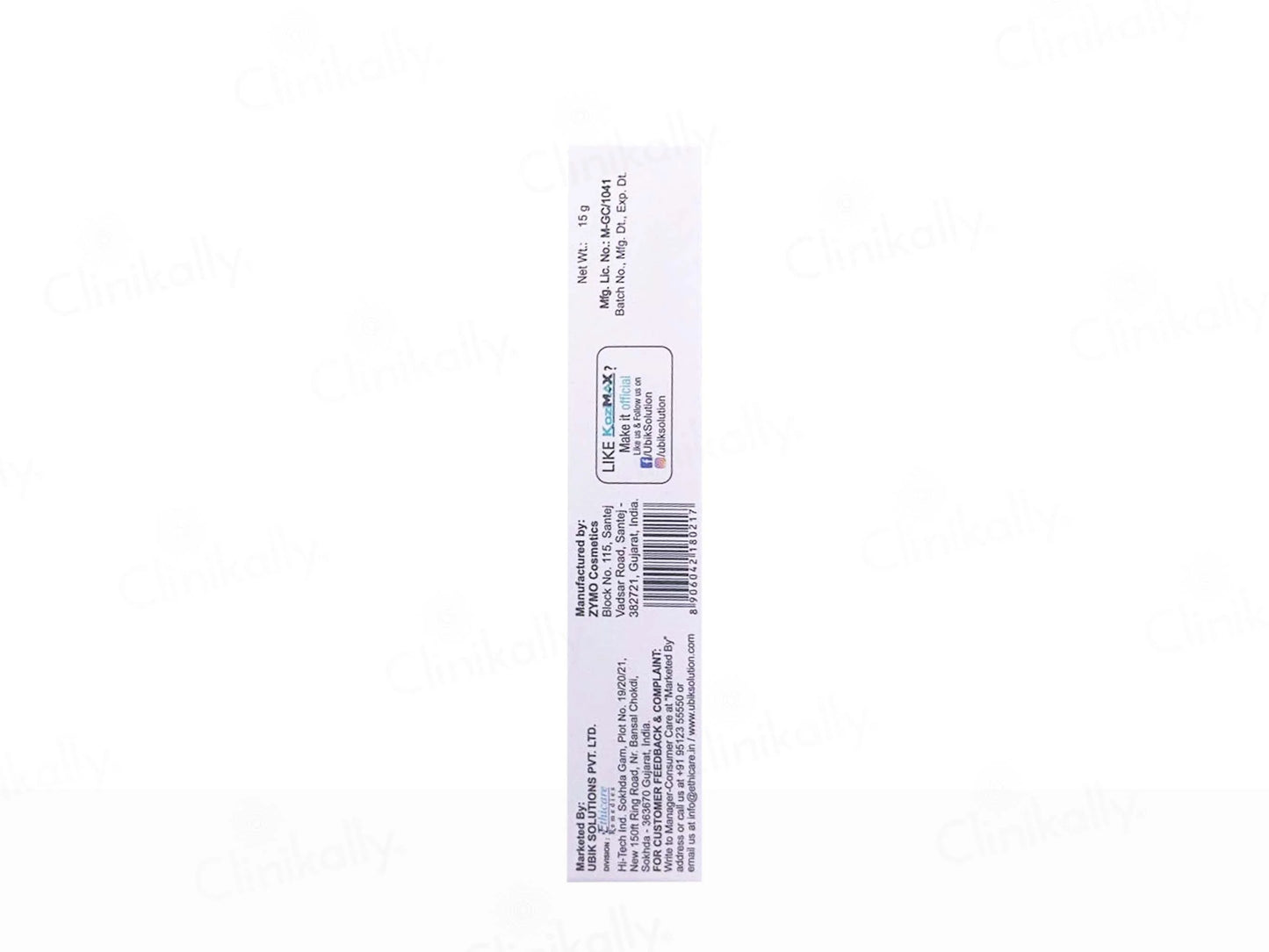Kozimax Skin Lightening Cream 15Gm Pack OF 2