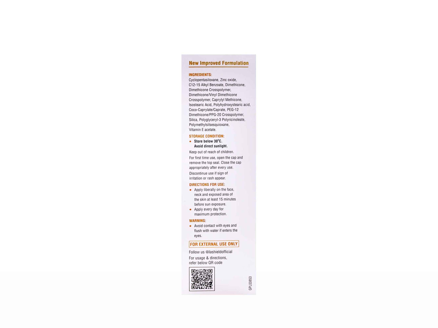 La Shield Fisico Matte Sunscreen Gel SPF 50 PA 50Gm