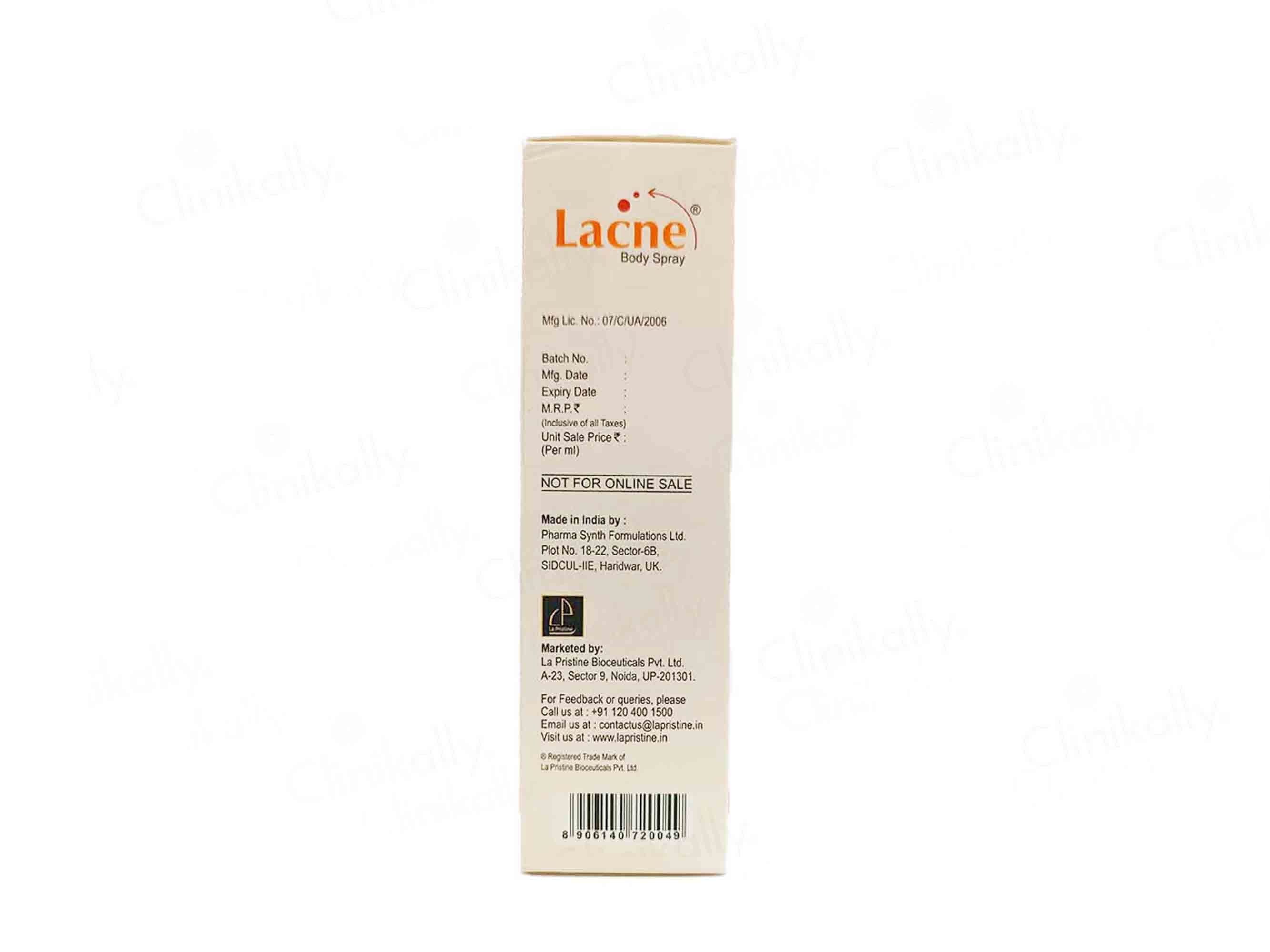 La Pristine Lacne 360 Acne Treatment Body Spray