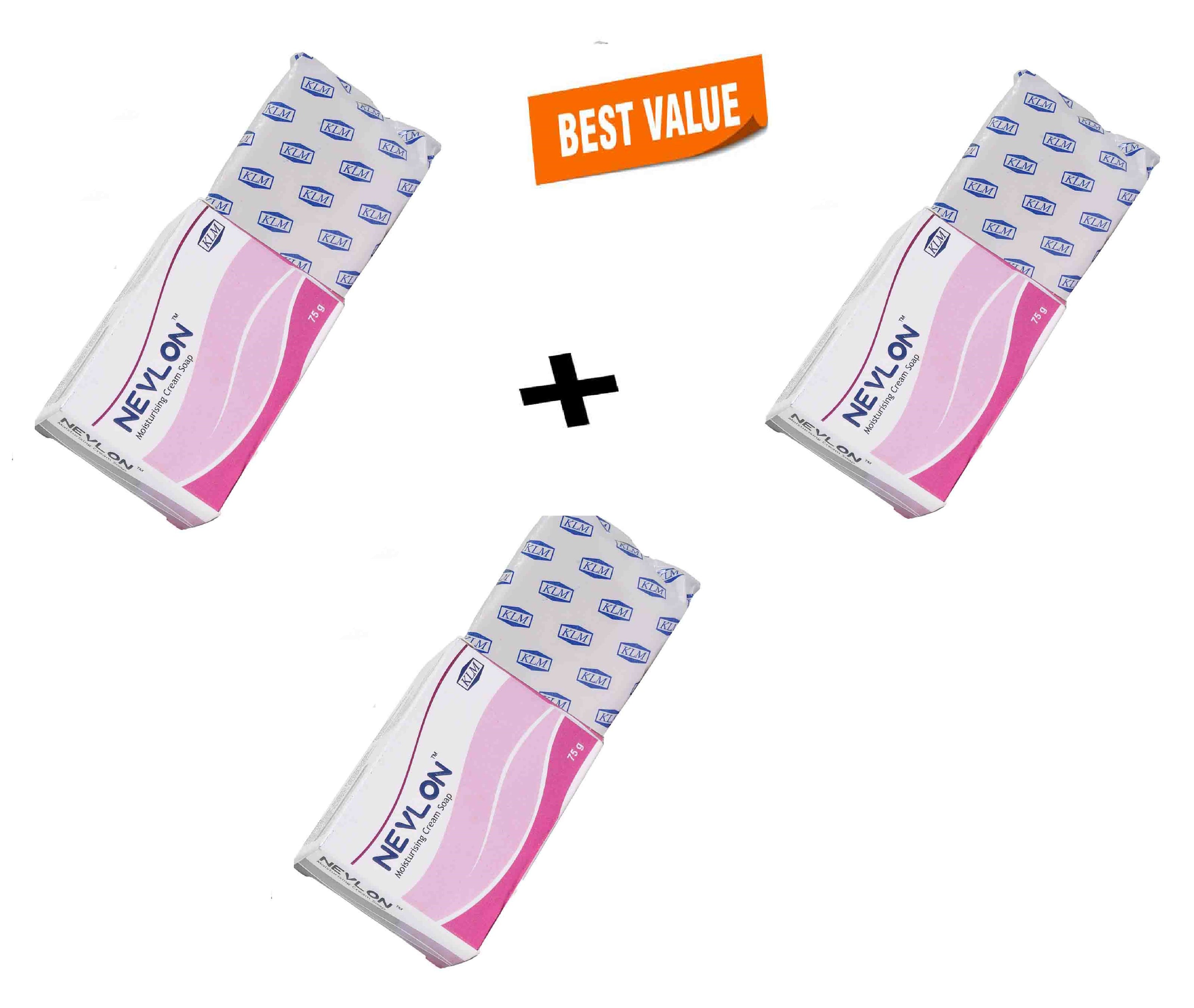 Nevlon Moisturising Soap 3 x 75 gm
