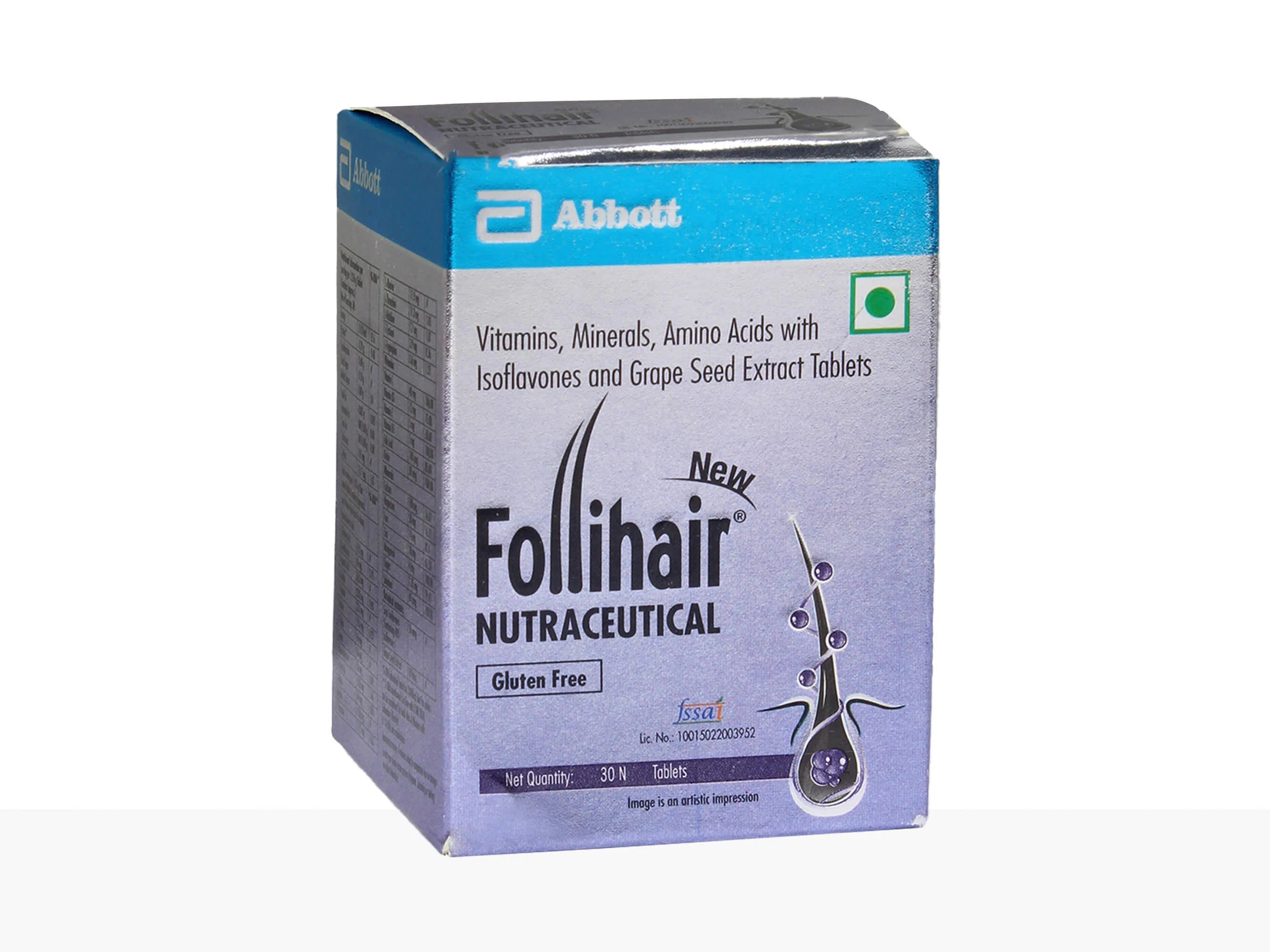 New Follihair 30 Tablet Bottle