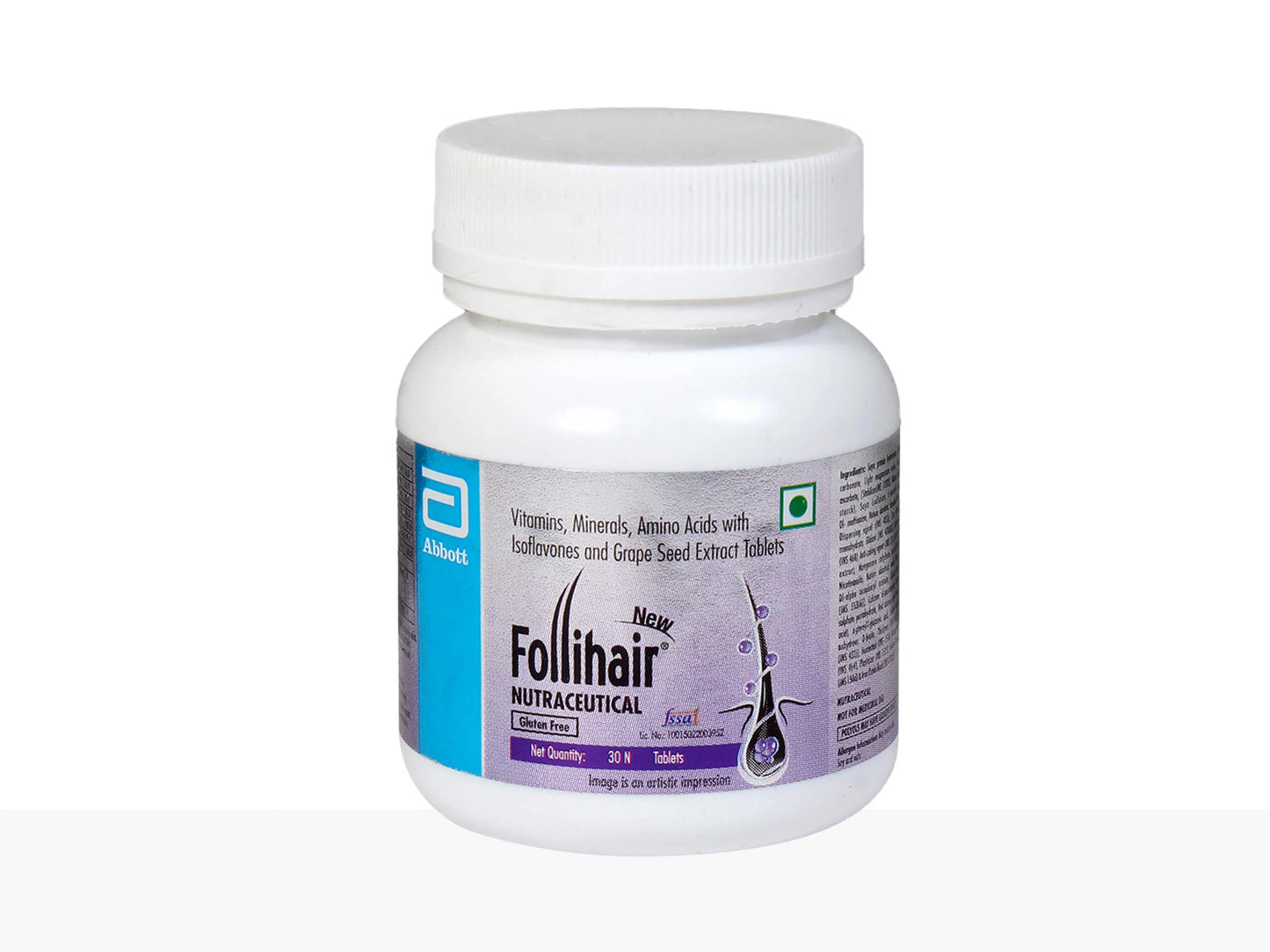 New Follihair 30 Tablet Bottle