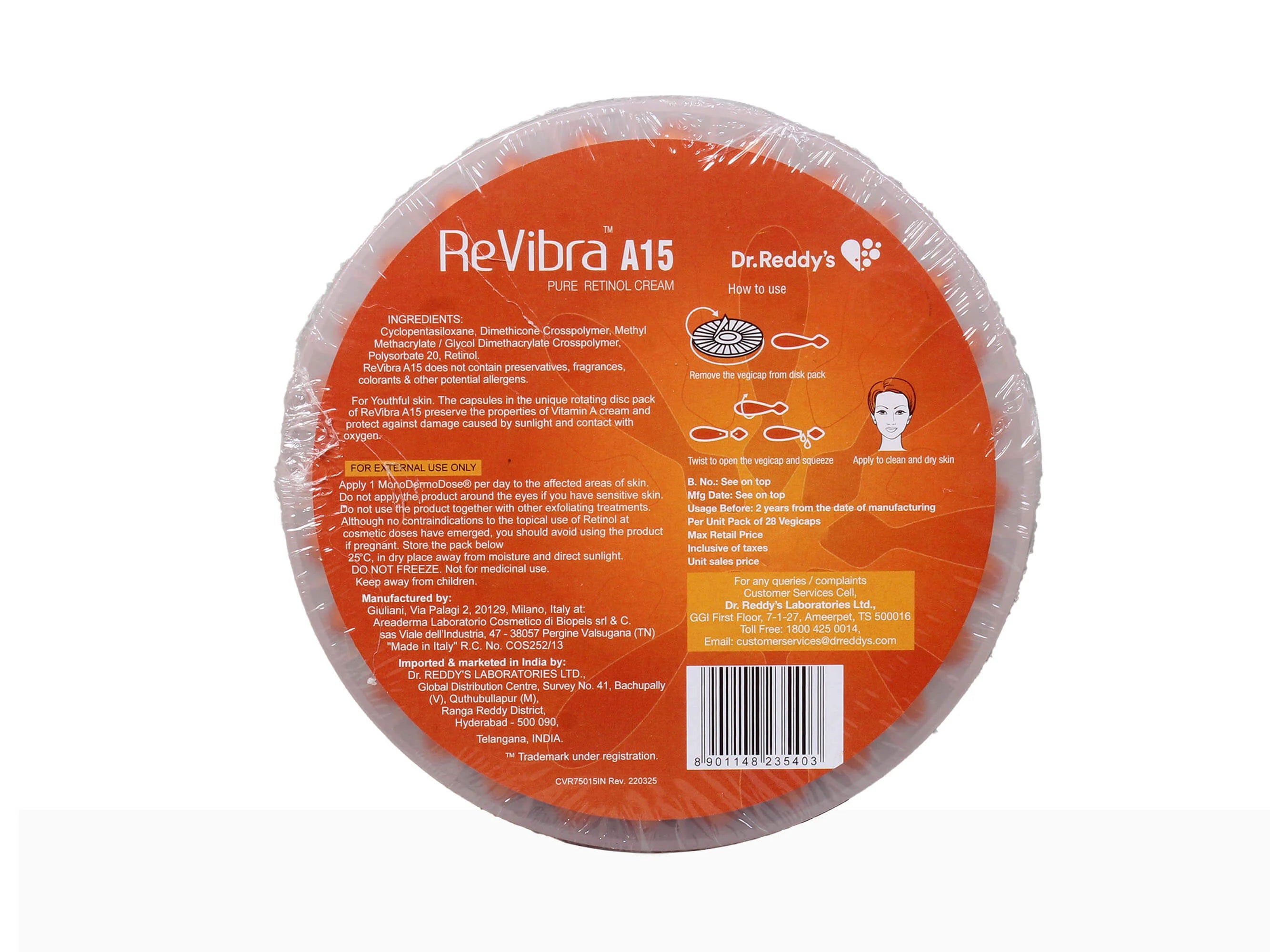 Oaknet Revibra A15 Pure Retinol Cream