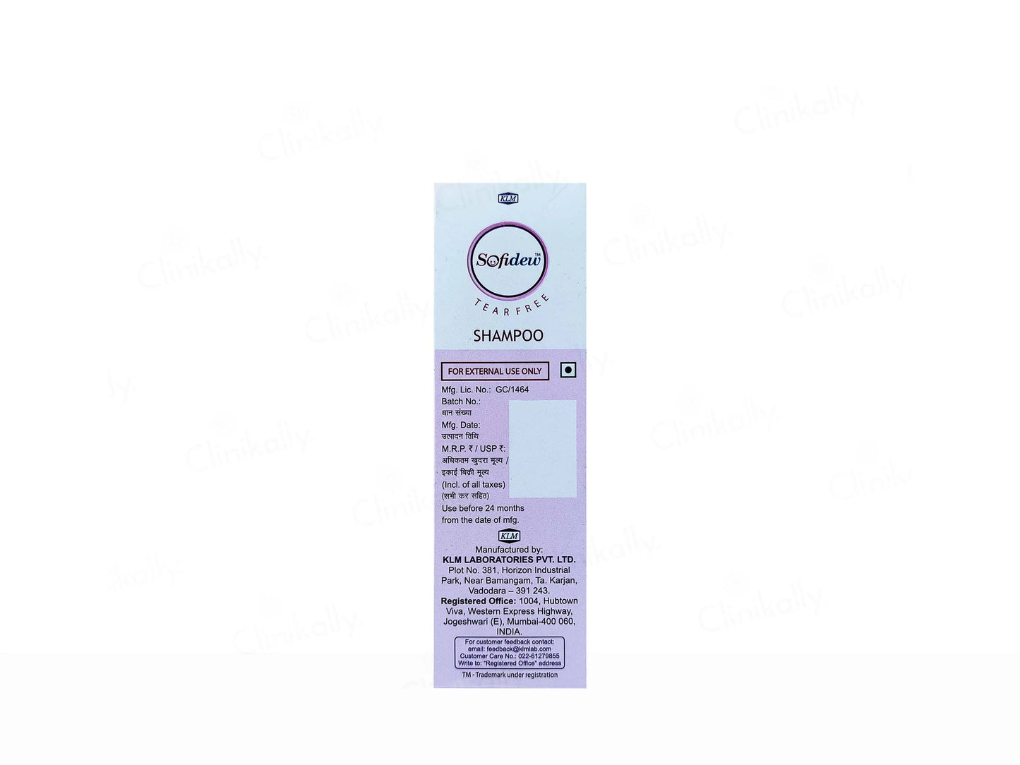 Sofidew Baby Shampoo 100Ml Pack Of 2