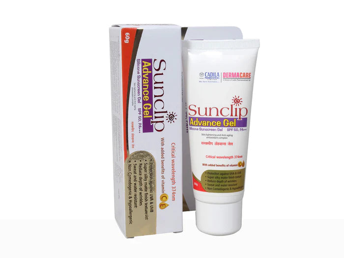 Sunclip Advance Silicone Sunscreen Gel SPF 50 PA 60Gm