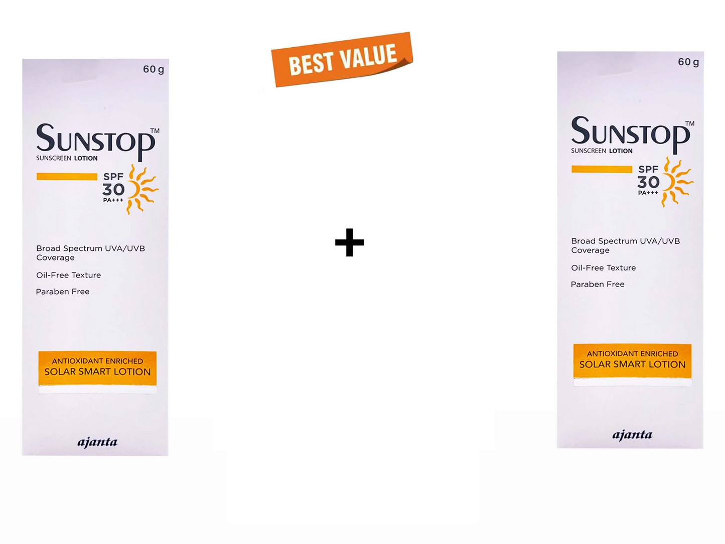 Sunstop 30 Sunscreen Lotion SPF 30 60Gm Pack Of 2