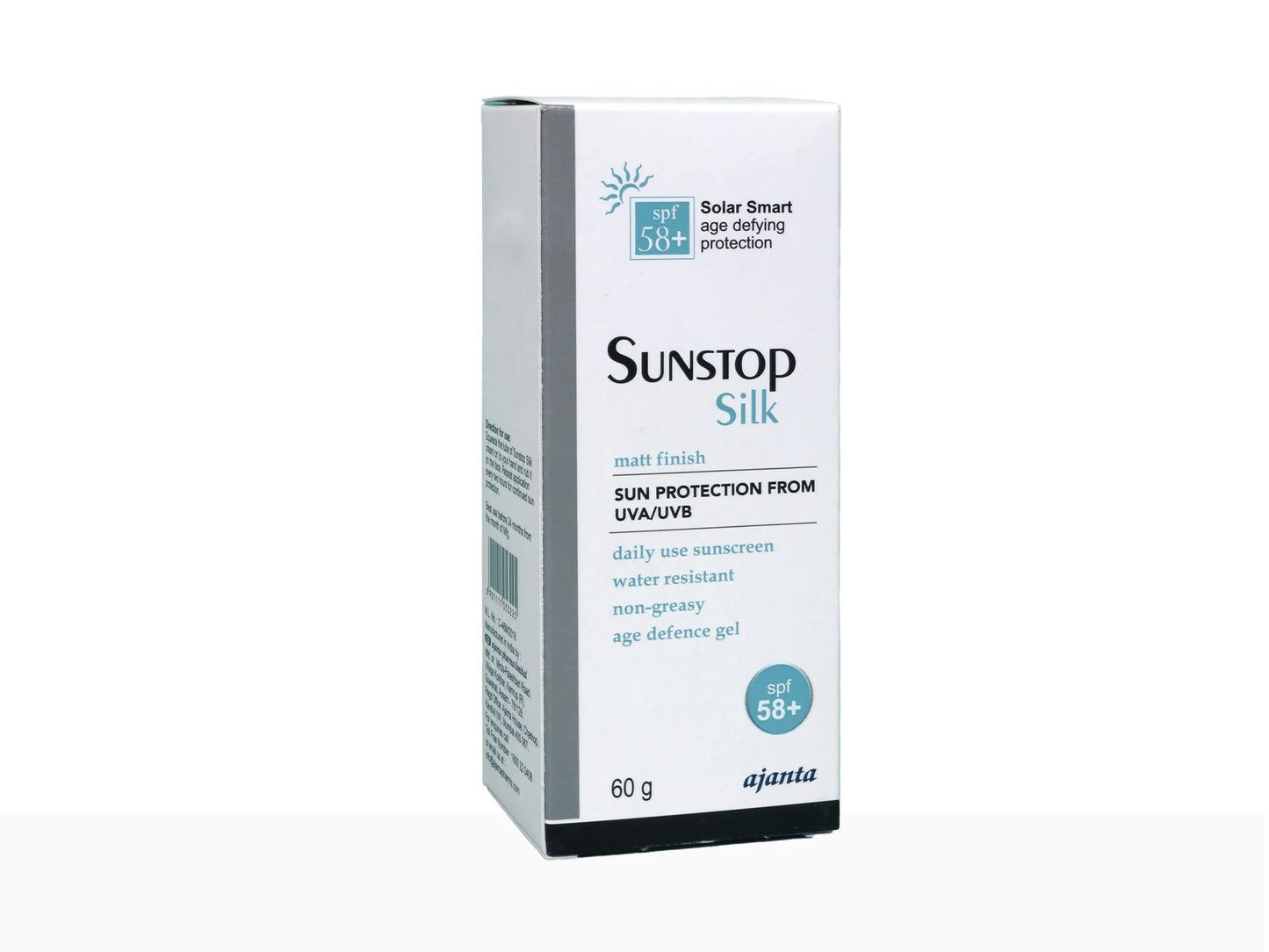 Sunstop Silk Sunscreen Matt Finish SPF 58 60Gm