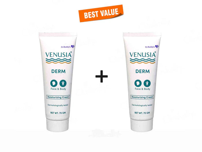 Dr Reddy Venusia Derm Moisturizing Cream 75g Pack 2