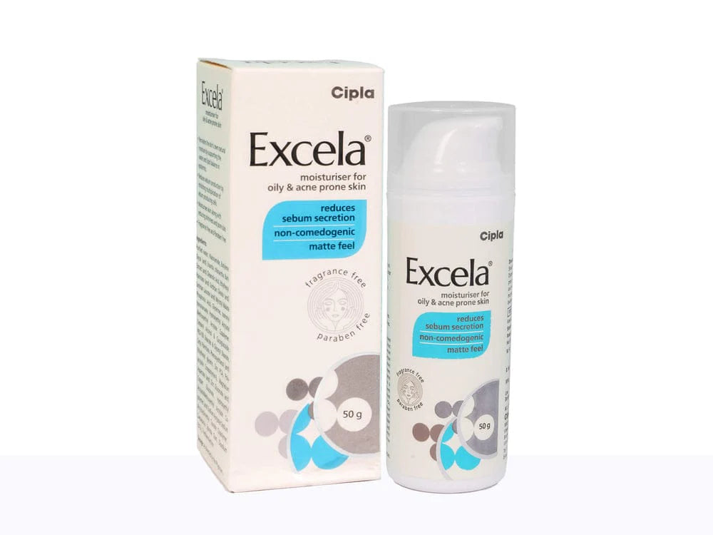 Cipla Excela Moisturiser for Oily & Acne Prone Skin 50Gm
