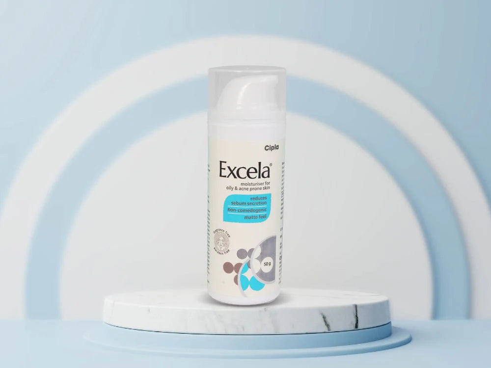 Cipla Excela Moisturiser for Oily & Acne Prone Skin 50Gm