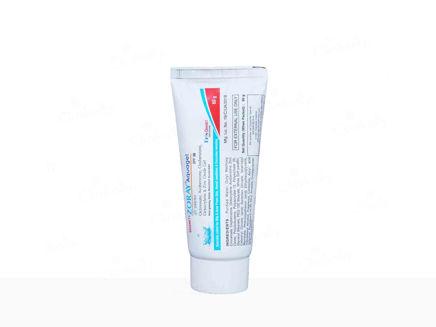 Zoray Aquagel Sunscreen SPF 30 (60Gm)