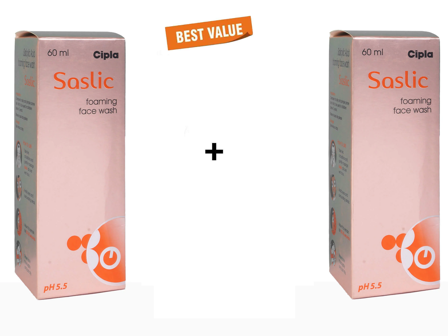 Cipla Saslic Foaming Face Wash 60Ml