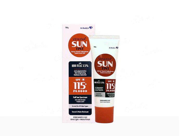 Venusia Sun Tint Velvet Touch Sunscreen Gel SPF 115+ PA++++ 50g