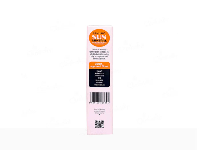 Venusia Sun Mineral Dry Touch Sunscreen Gel SPF 65+ PA++++ 50Gm