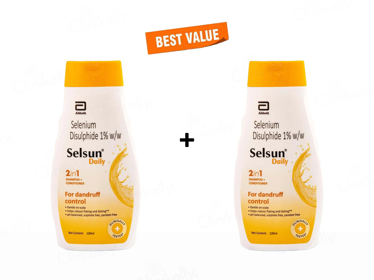 Selsun Daily Anti Dandruff Shampoo For Dry Scalp 120Ml Pack 2