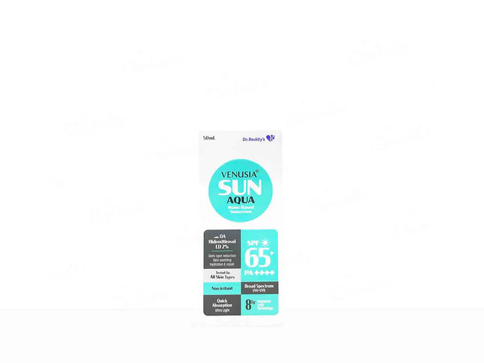 Venusia Sun Aqua Water Based Sunscreen SPF 65+ PA++++ 50Ml
