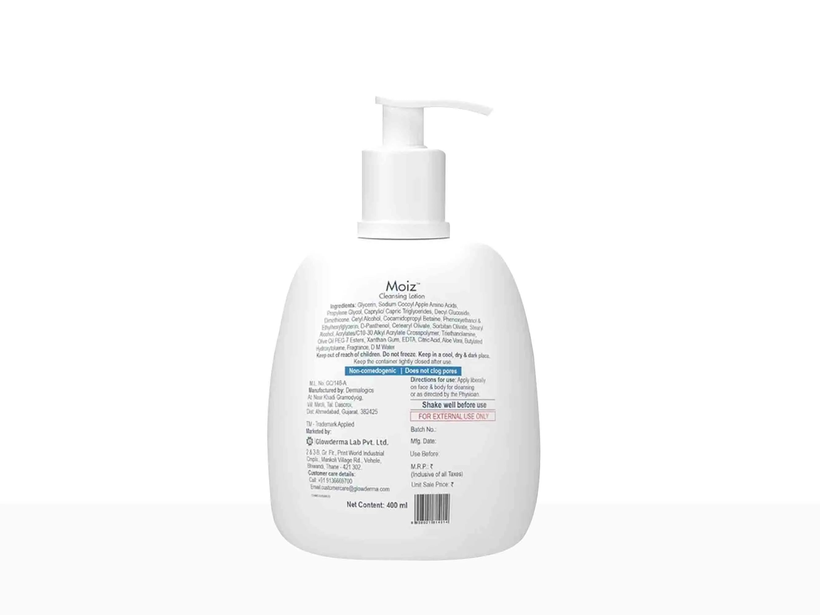 Glowderma Moiz Cleansing Lotion 400Ml