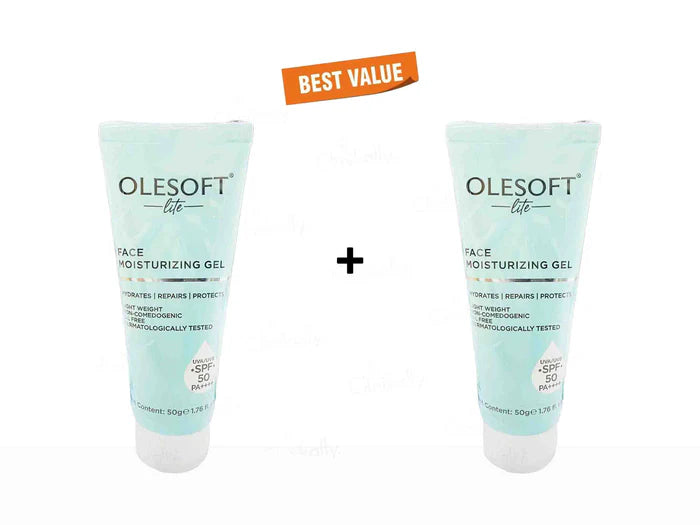 Olesoft Lite Face Moisturizing Gel 50Gm Pack Of 2