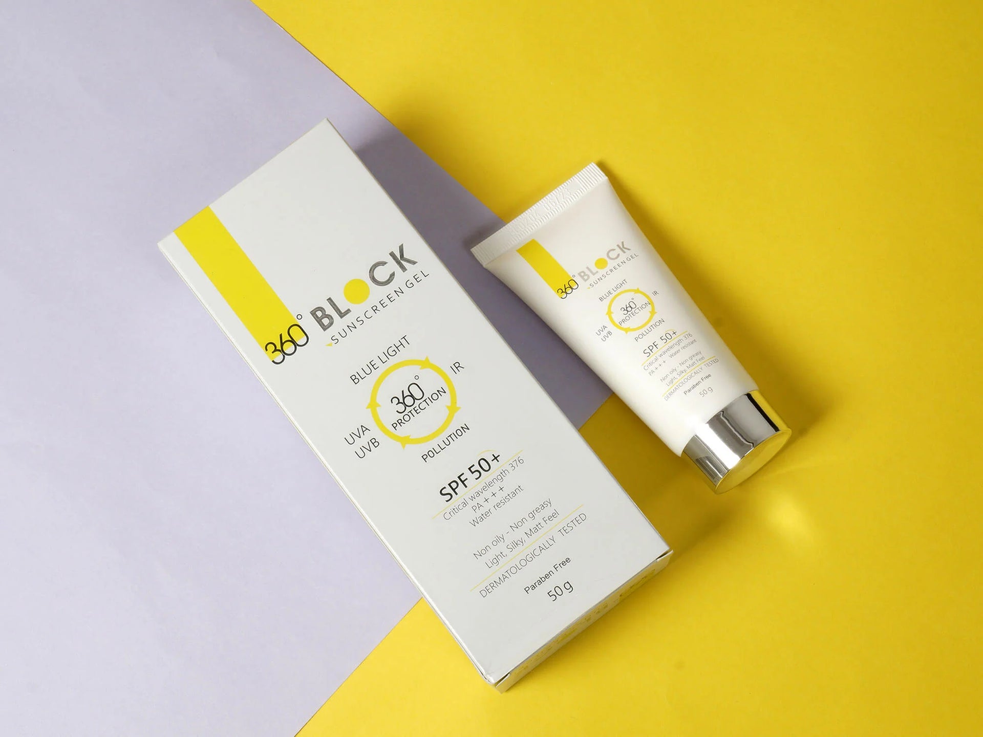 360 Block Sunscreen Gel SPF 50 PA 50Gm Pack Of 2