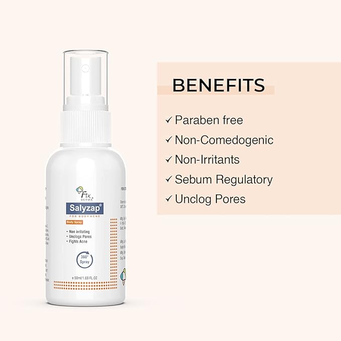 Fixderma Salyzap Body Spray 50Ml Pack Of 2