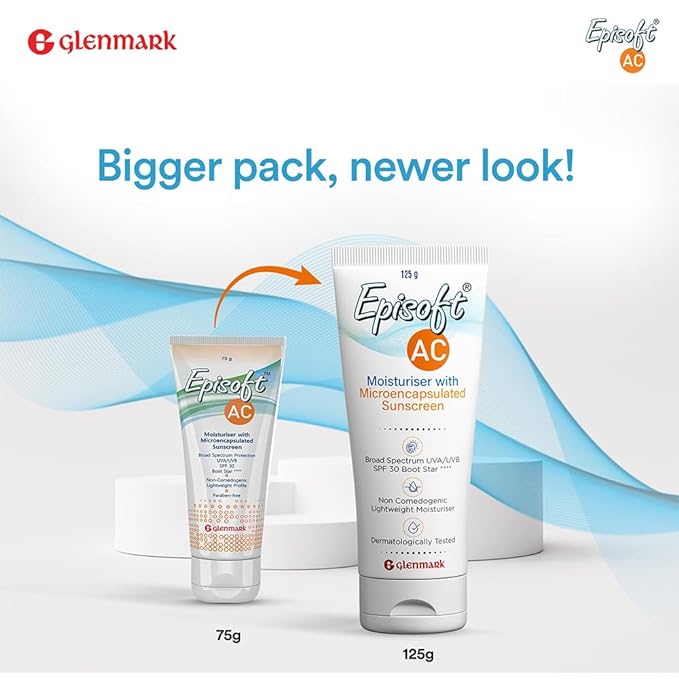 Glenmark Episoft AC Moisturiser with Sunscreen SPF 30 125g