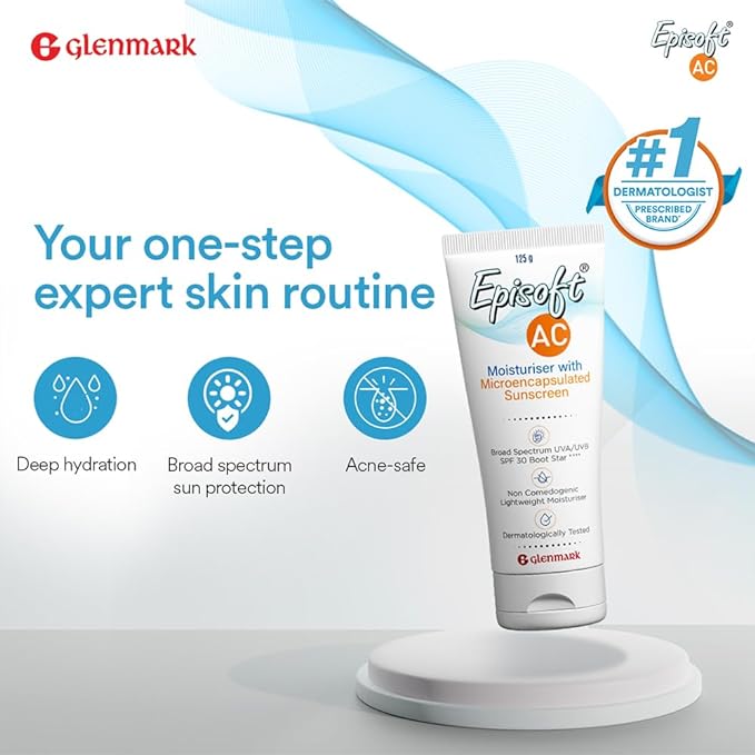 Glenmark Episoft AC Moisturiser with Sunscreen SPF 30 125g