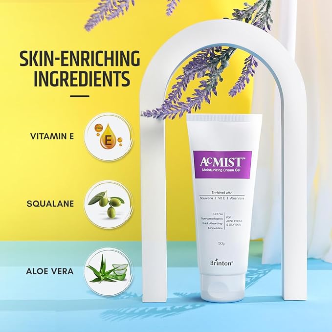 Acmist Moisturizing Cream Gel 50Gm (Pack Of 2)