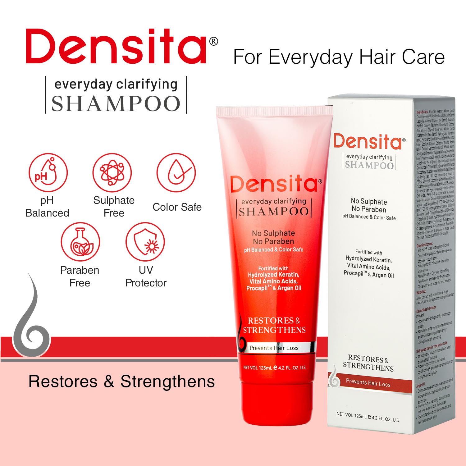 Densita Everyday Clarifying Shampoo 150Ml (Pack Of 2)