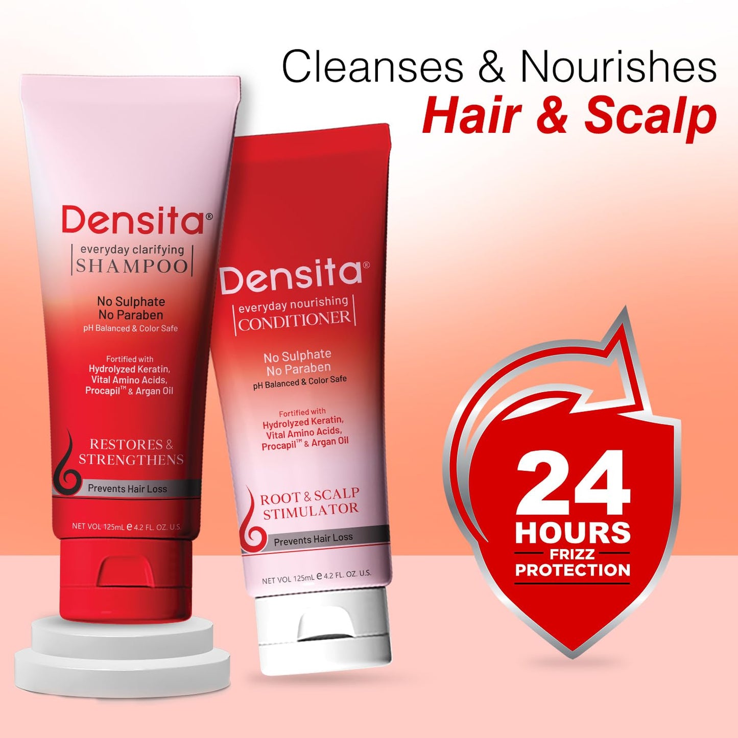 Densita Everyday Clarifying Shampoo & Everyday Nourishing Conditioner (Combo Pack)