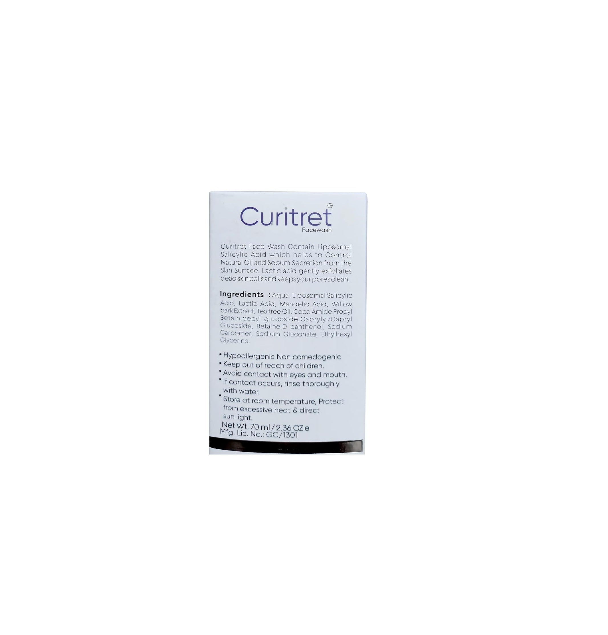 Curitret Skin rejuvenating Face Wash 70Ml Pack Of 2