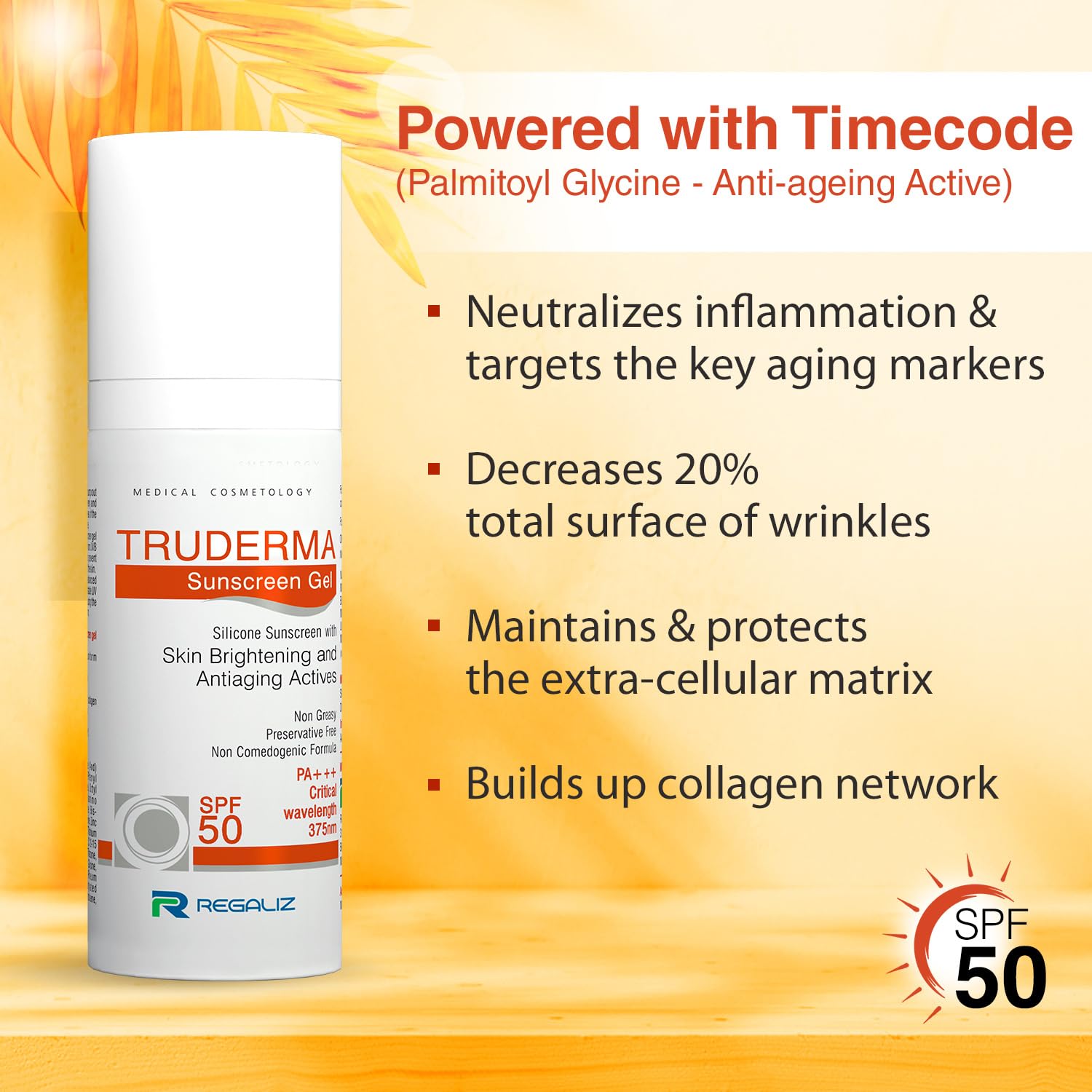 Truderma Sunscreen Gel SPF 50 PA+++ 50Gm